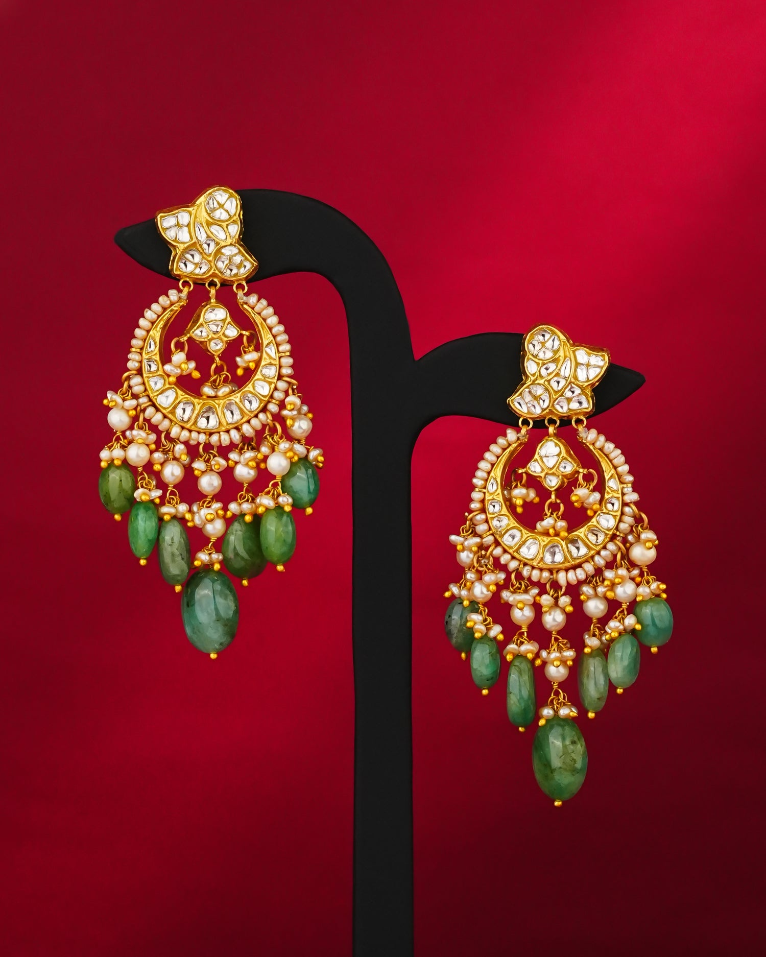 Rabia Polki Chandbalis