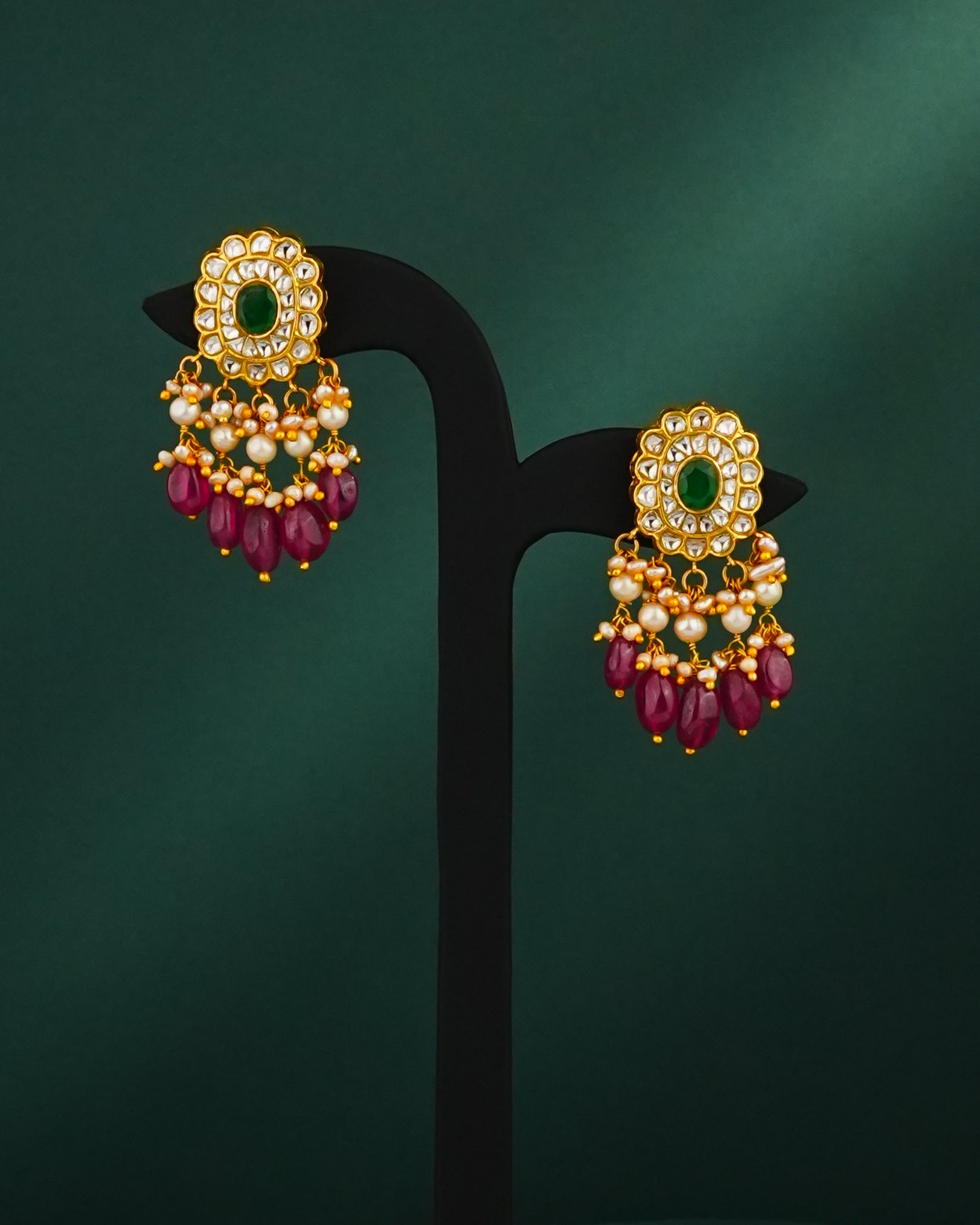 Lalita Polki Long Earrings