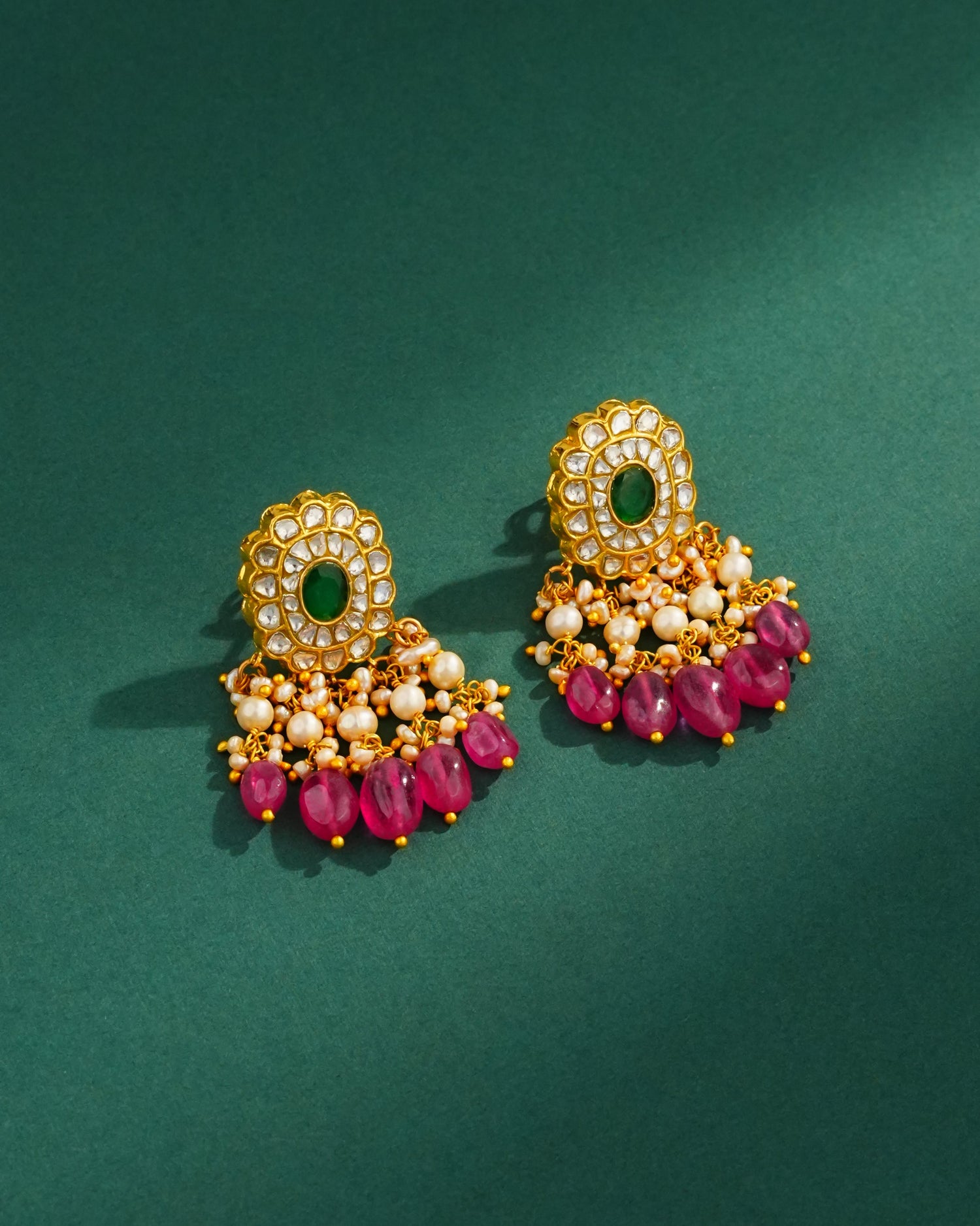 Lalita Polki Long Earrings