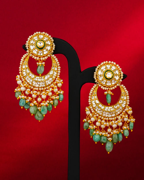 Sienna Polki Chandbalis