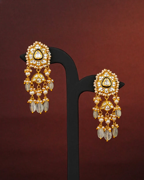 Inaaya Polki Long Earrings