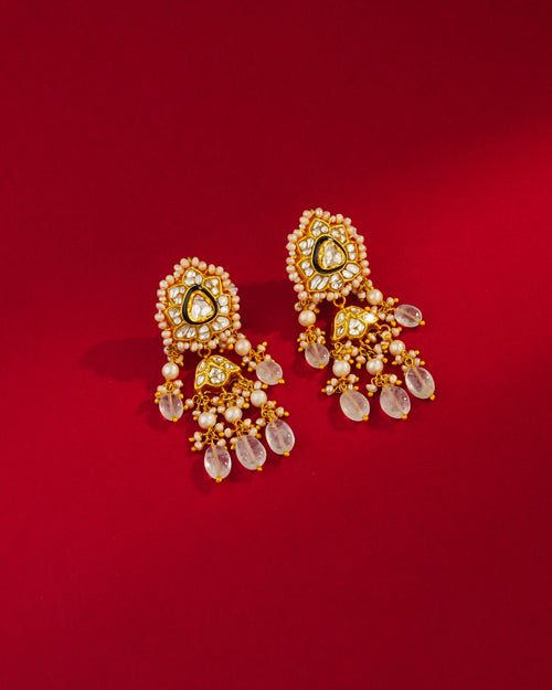 Inaaya Polki Long Earrings