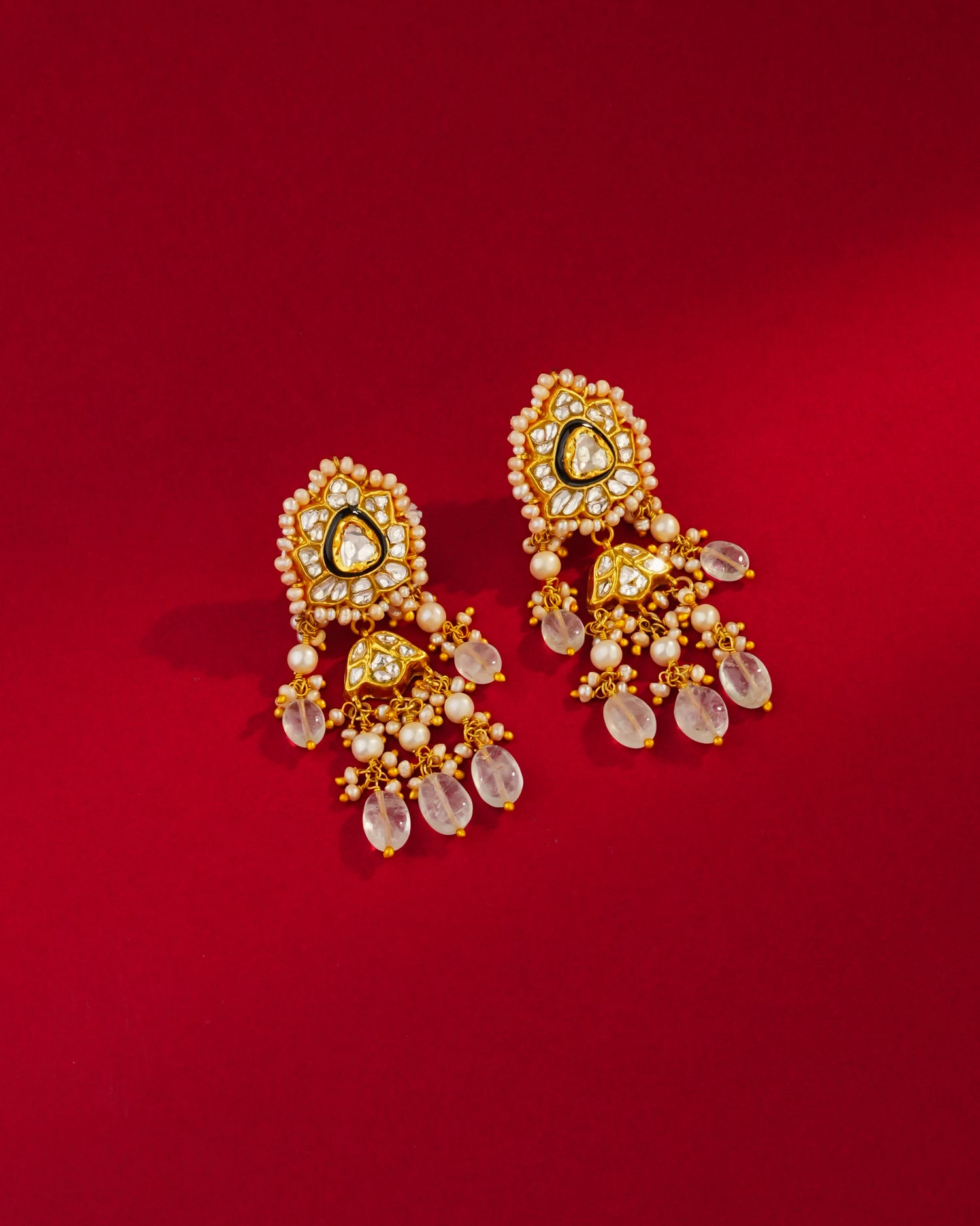 Inaaya Polki Long Earrings