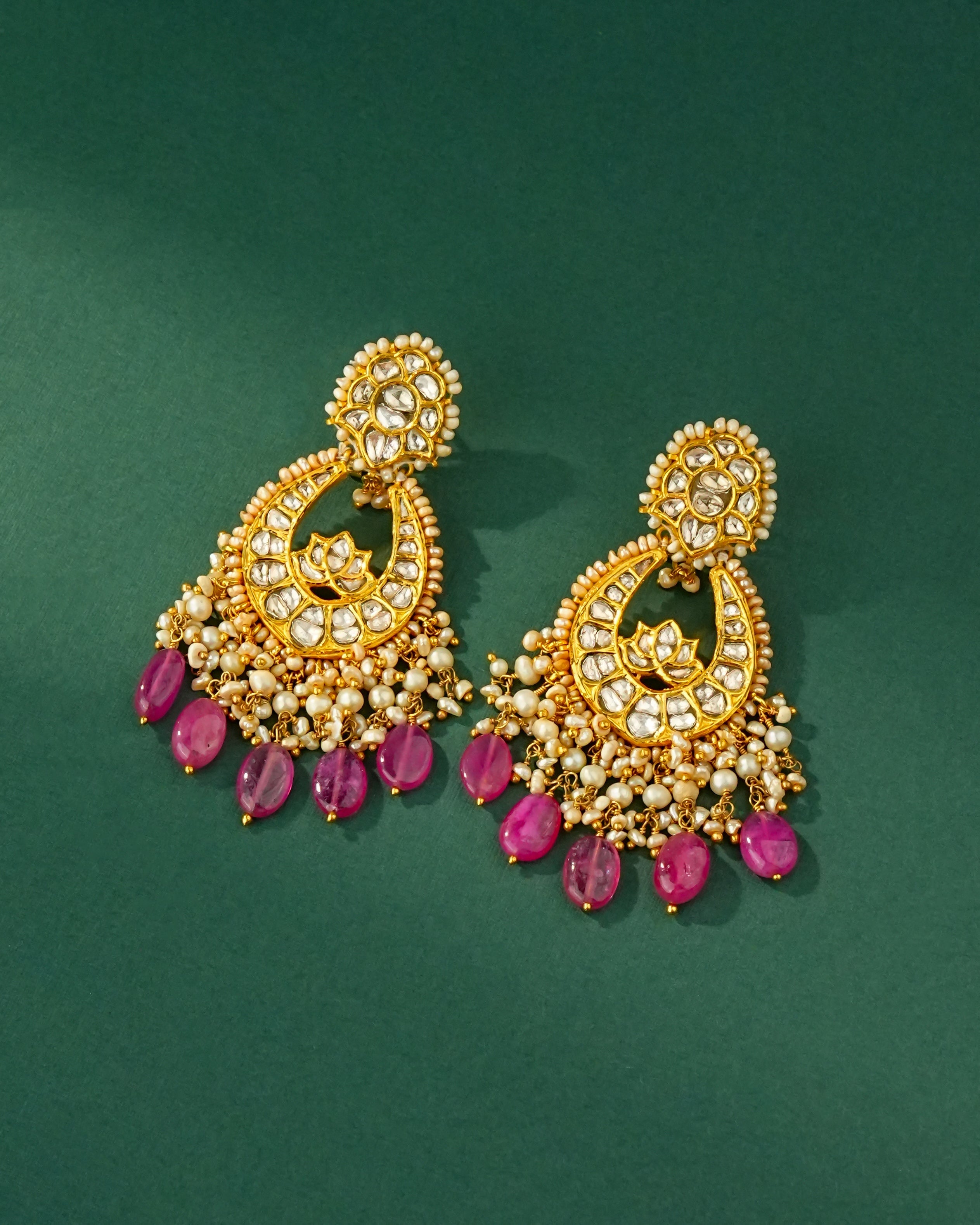Rashi Polki Chandbalis