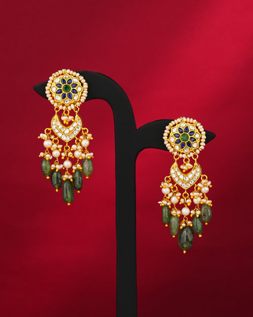 Urvi Polki Long Earrings