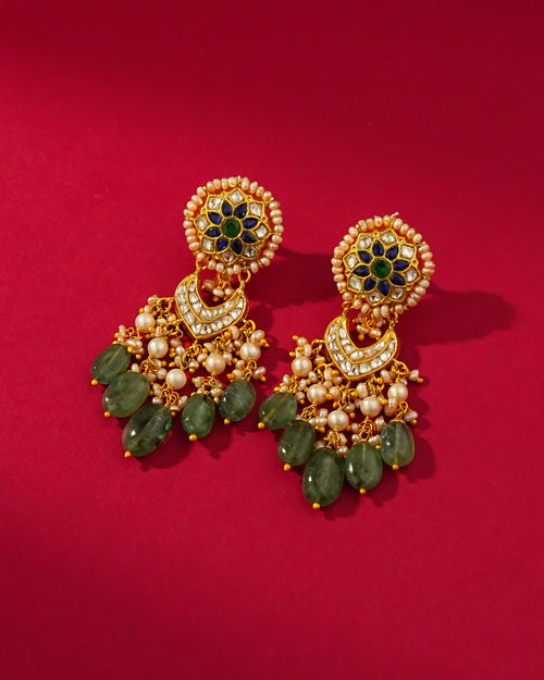 Urvi Polki Long Earrings