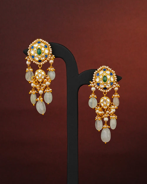 Sia Polki Long Earrings