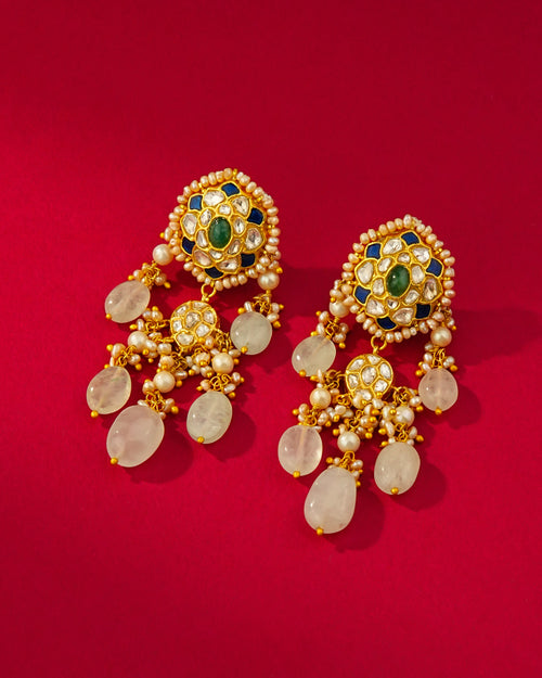 Sia Polki Long Earrings