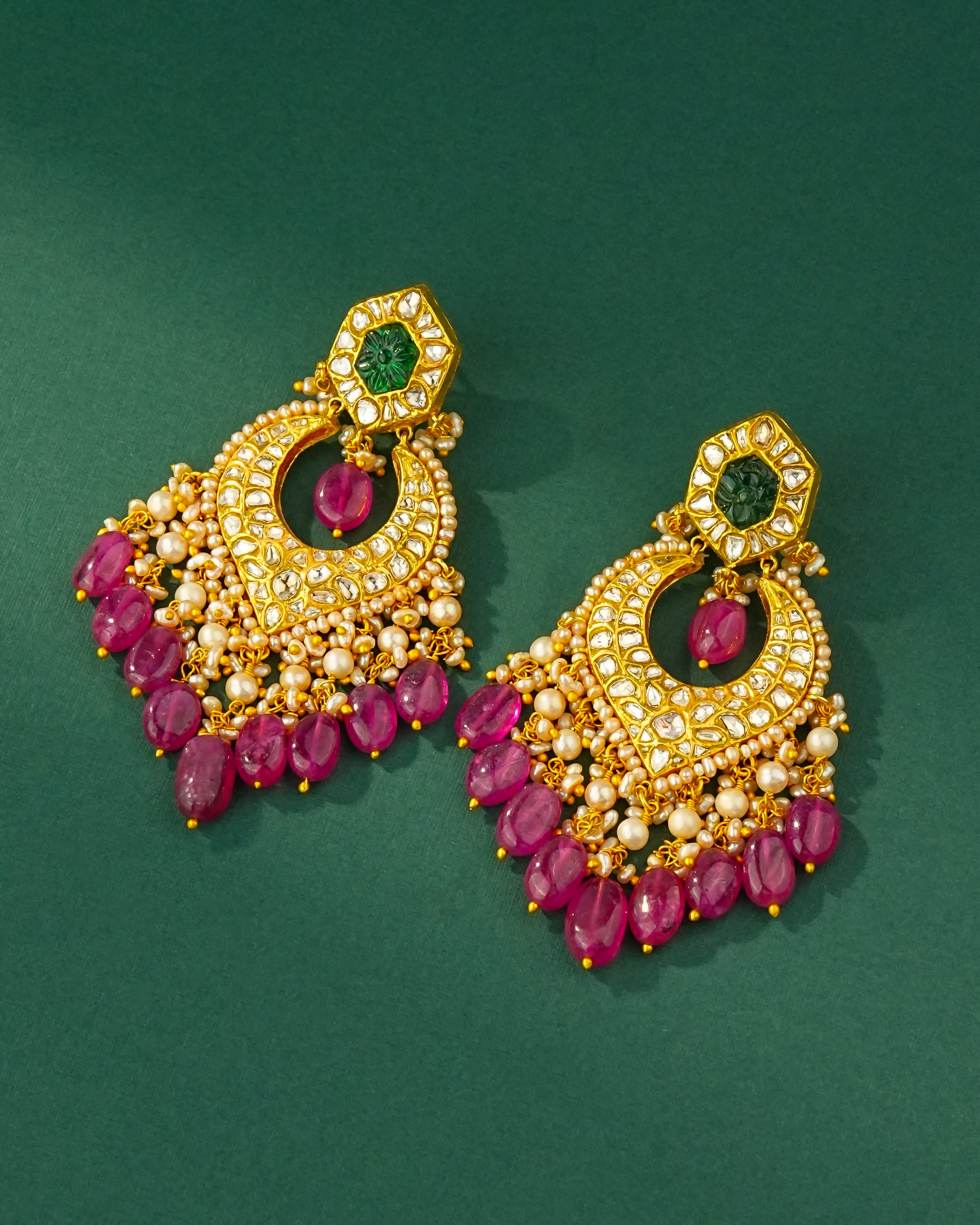 Aabha Polki Chandbalis