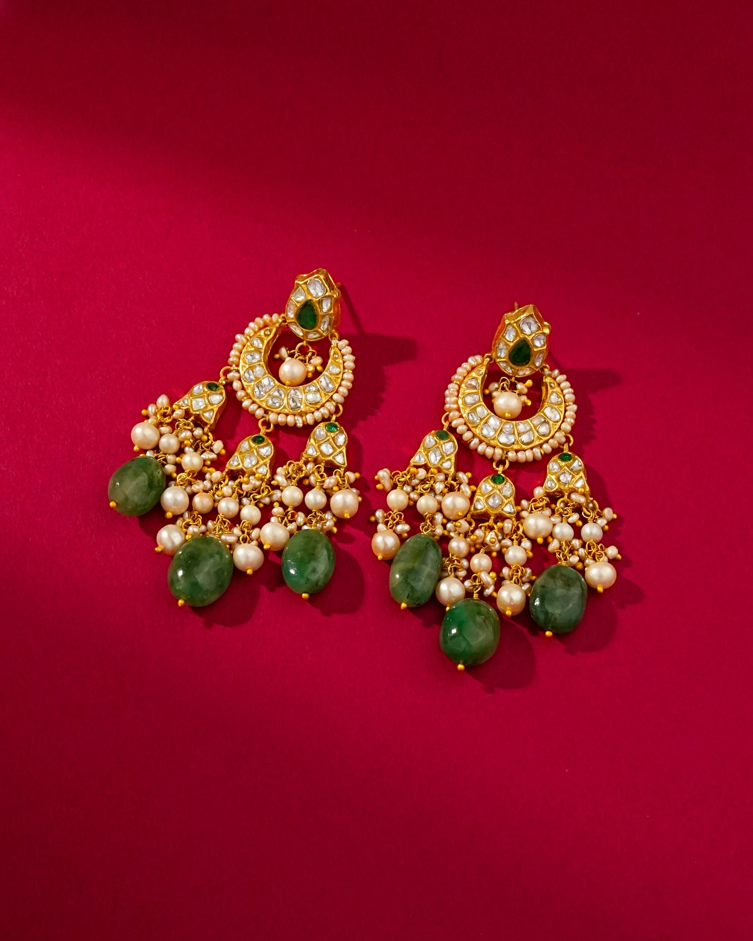 Amber Polki Chandbalis