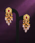 Dinika Polki Long Earrings