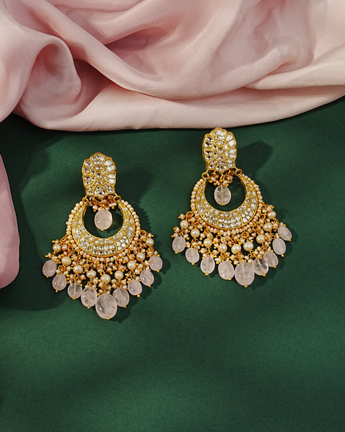 Sofiya Necklace And Jinal Chandbalis Polki Set