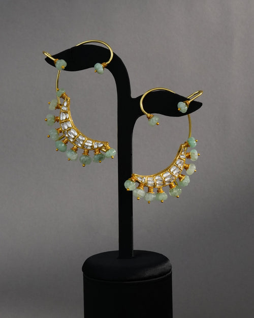 Athelia Polki Long Earrings