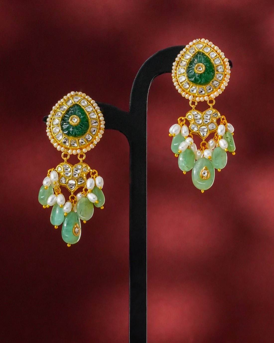 Saeli Polki Long Earrings