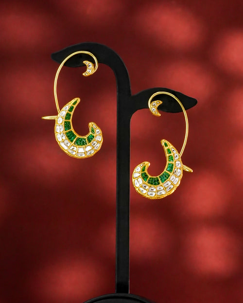 Elvara Polki Long Earrings