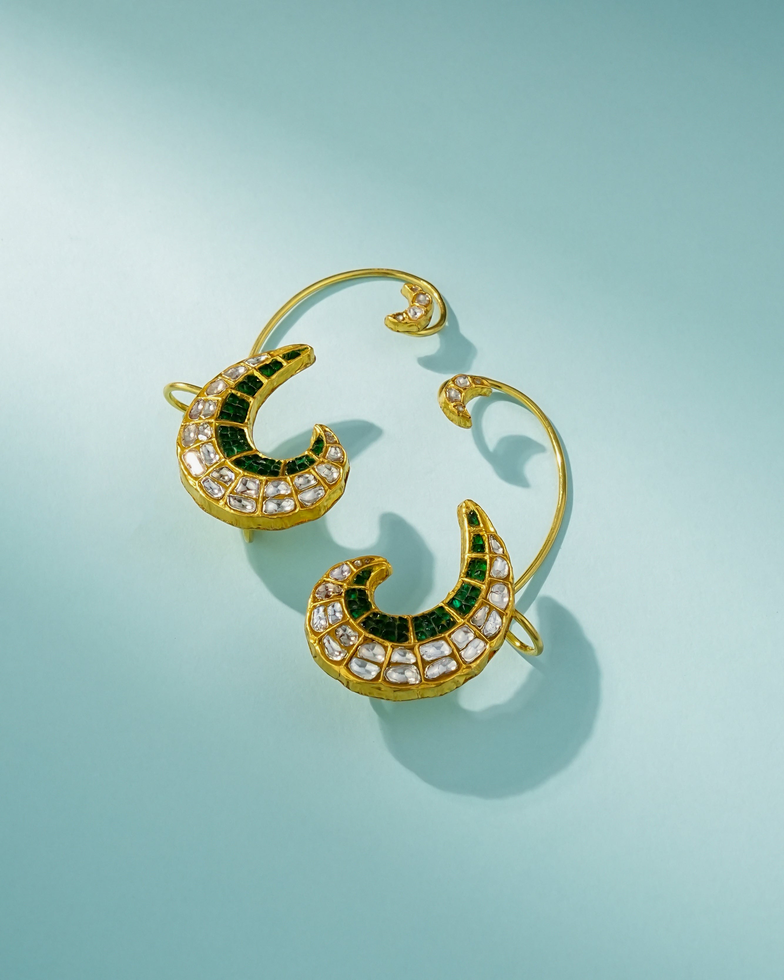 Elvara Polki Long Earrings