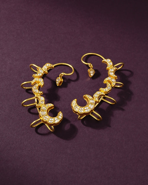 Nyzelle Polki Long Earrings