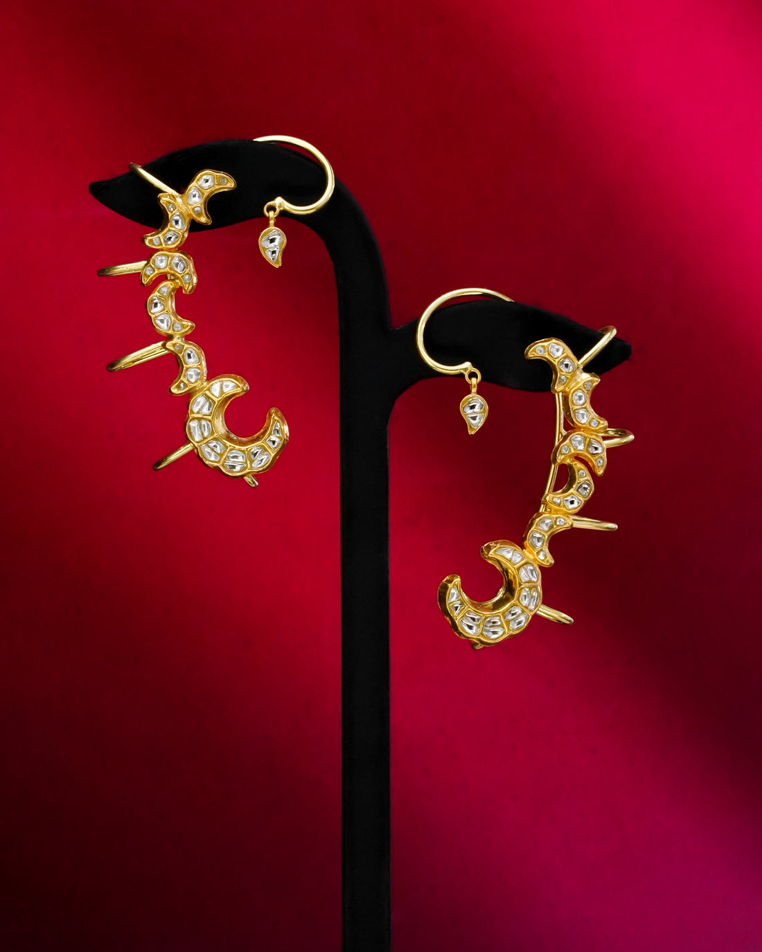 Nyzelle Polki Long Earrings