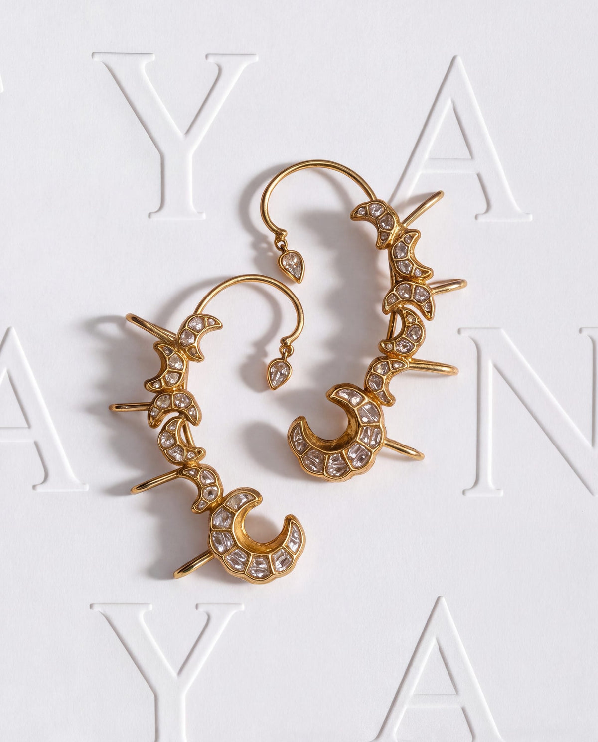 Nyzelle Polki Long Earrings
