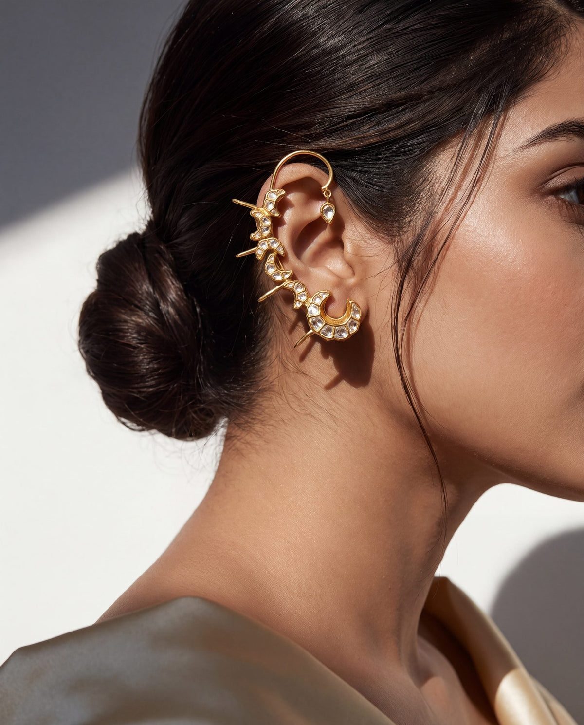 Nyzelle Polki Long Earrings