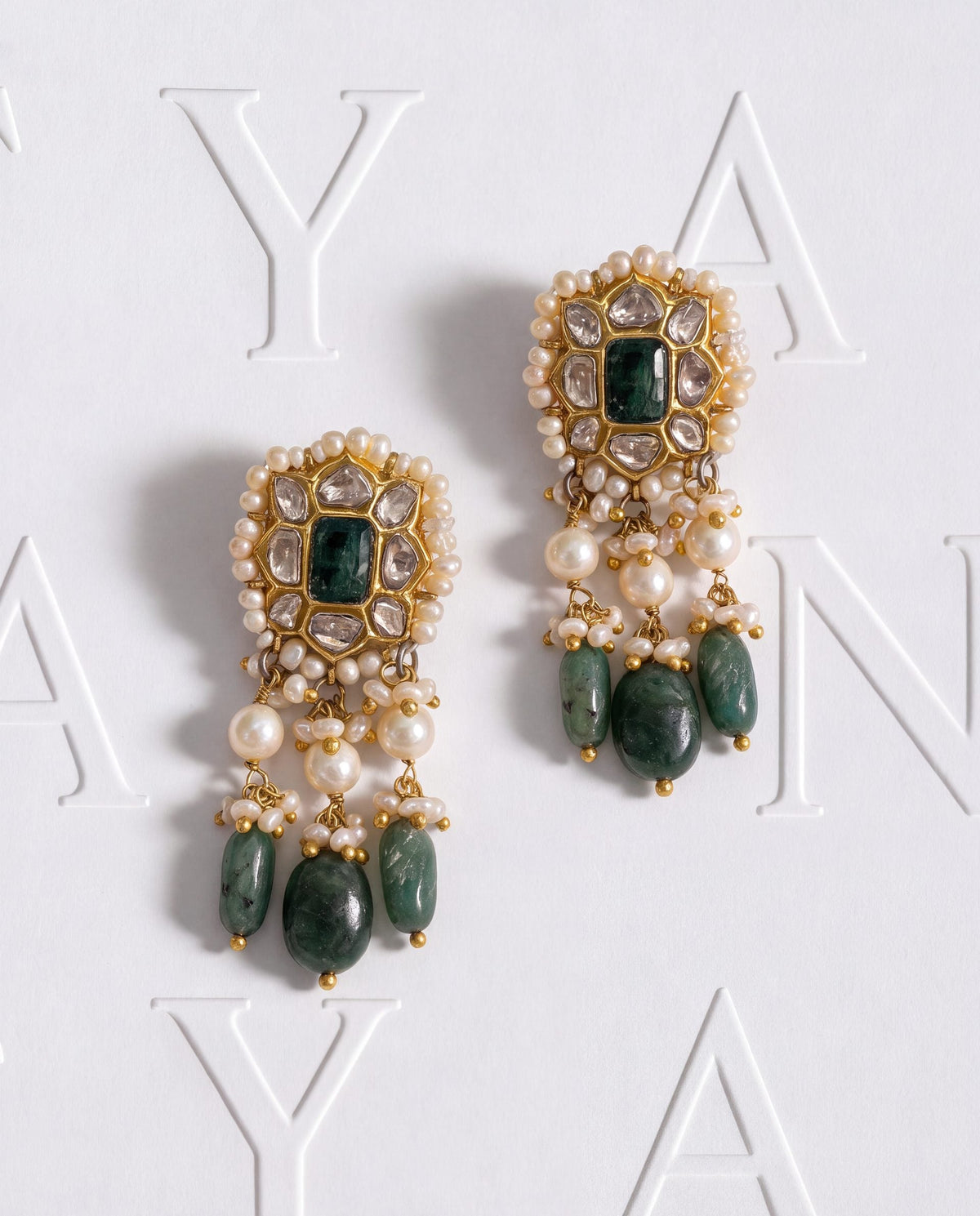 Aakshi Polki Long Earrings