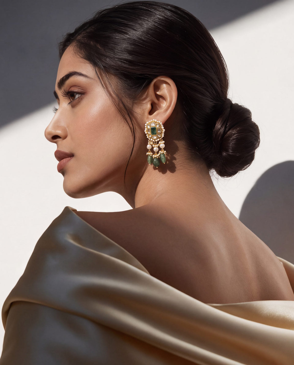 Aakshi Polki Long Earrings