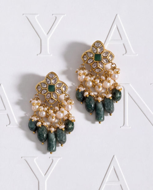Grisha Polki Long Earrings