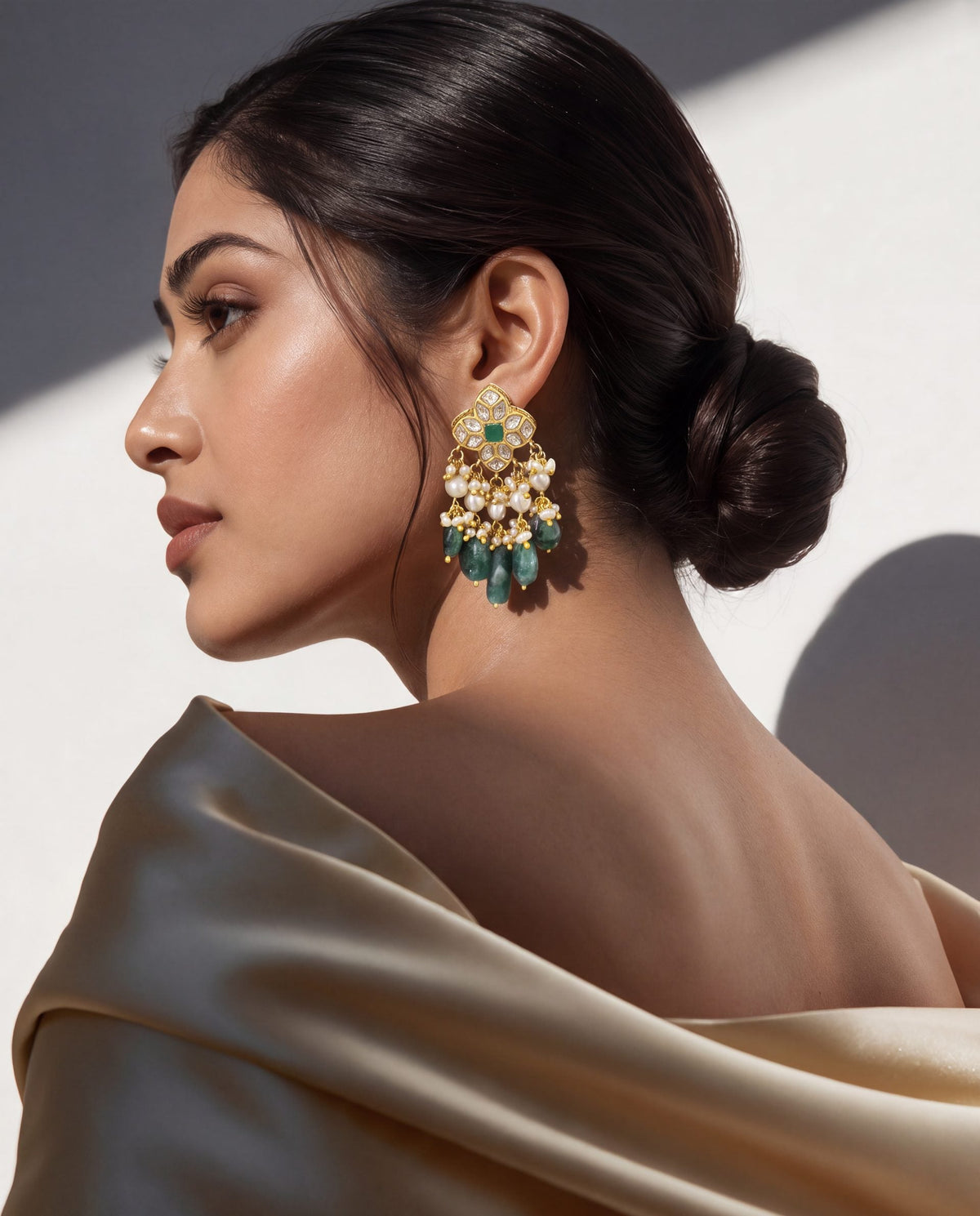 Grisha Polki Long Earrings