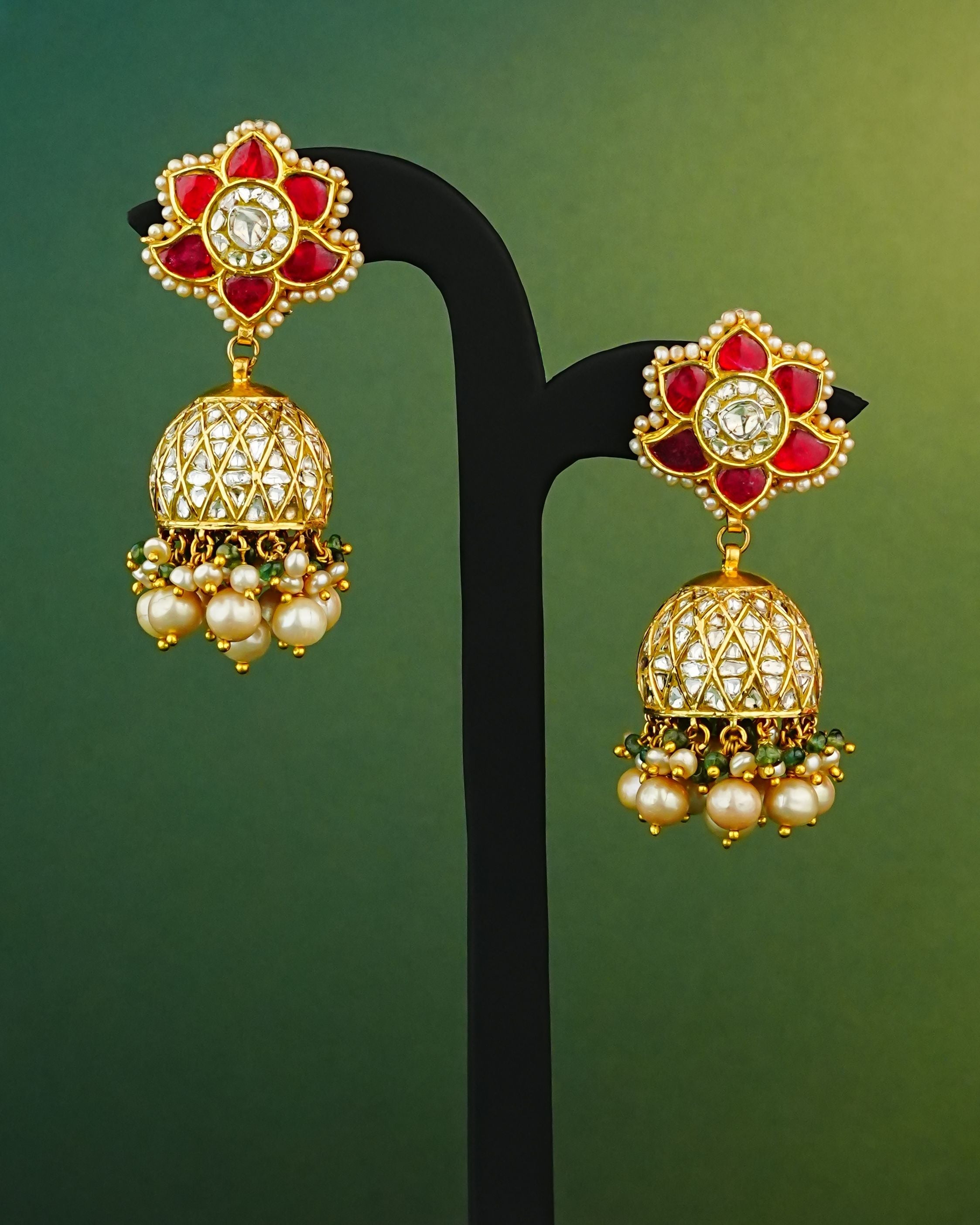 Amita Polki Jhumkas