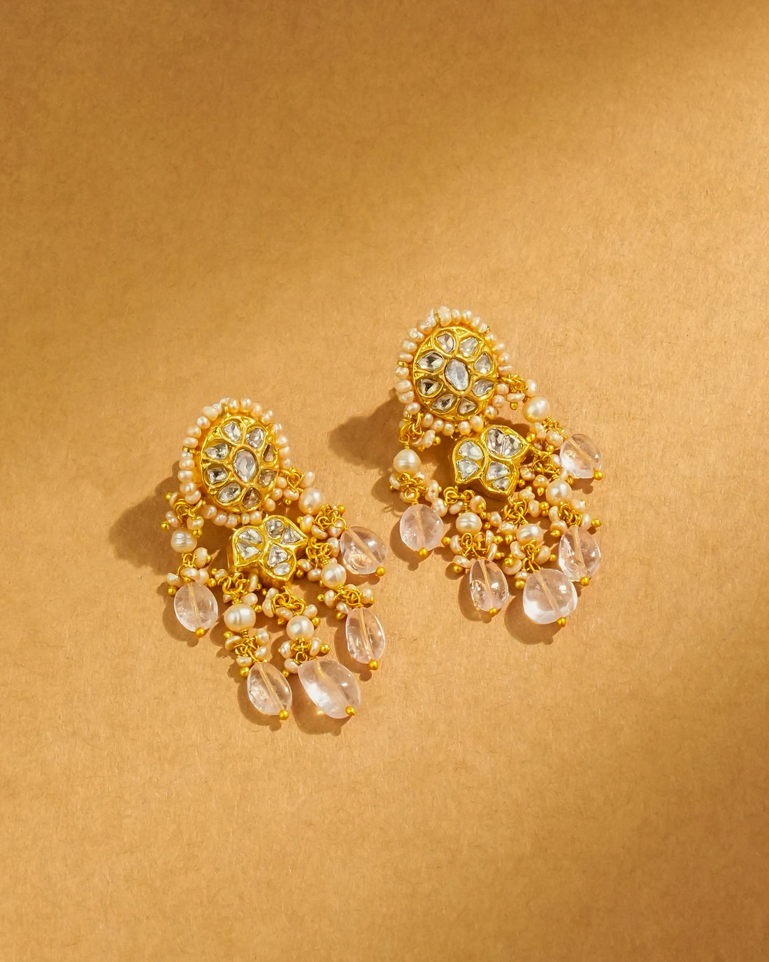 Ishaana Polki Long Earrings