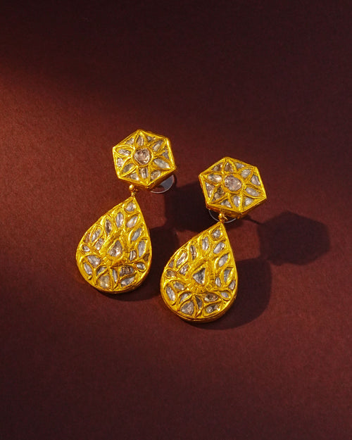 Janvi Polki Long Earrings