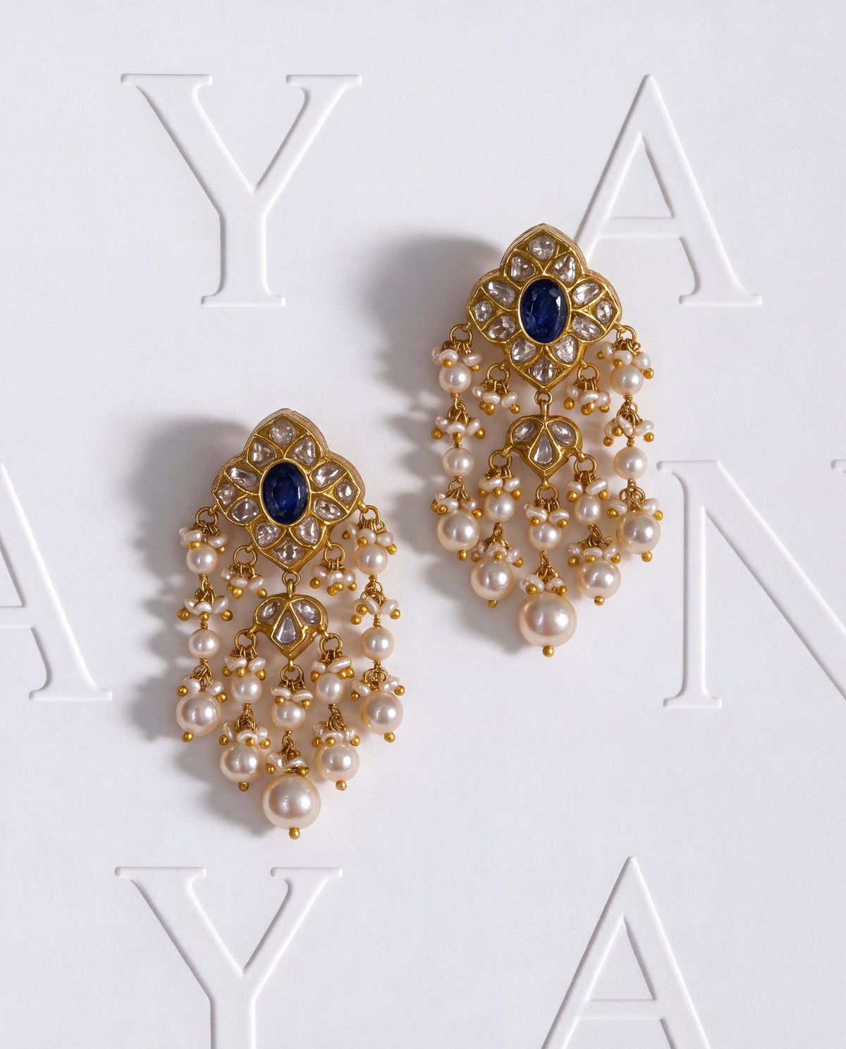 Aniha Polki Long Earrings