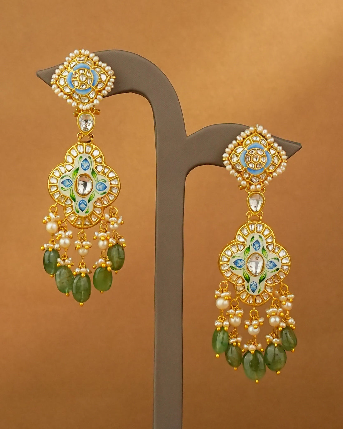 Vaidhi Polki Long Earrings