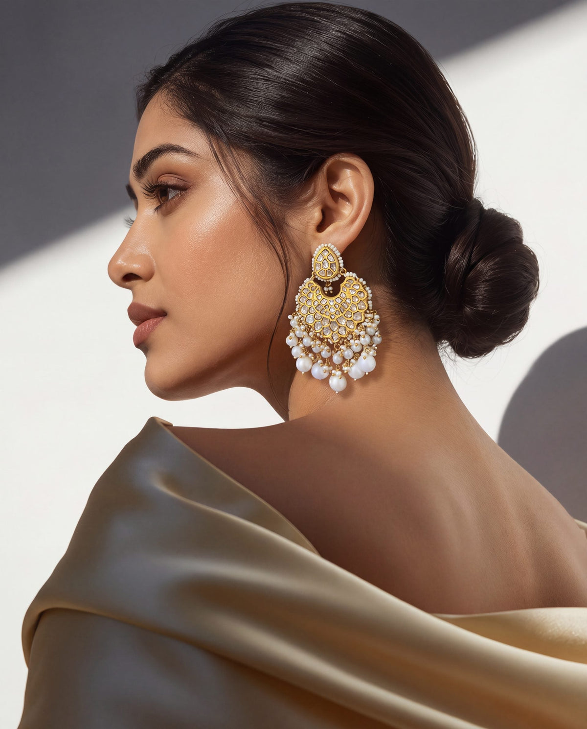 Simran Polki And Diamond Chandbalis