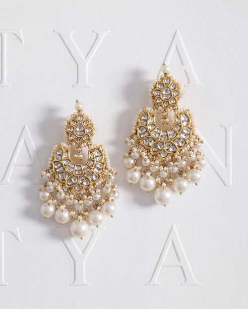 Celina Polki And Diamond Chandbalis