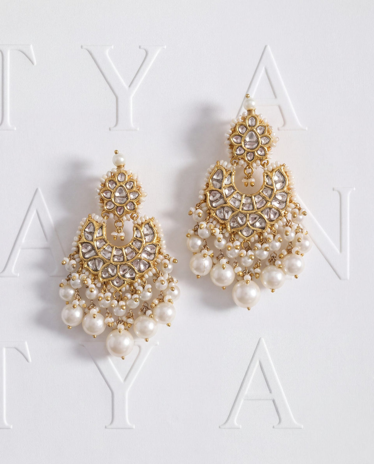 Celina Polki And Diamond Chandbalis