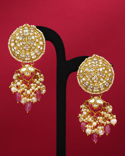 Sitri Polki Long Earrings
