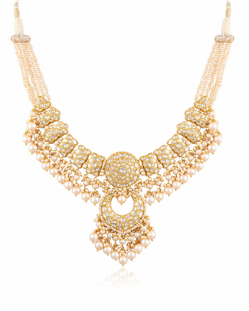 Jyoti Necklace And Amishi Chandbalis Polki Set