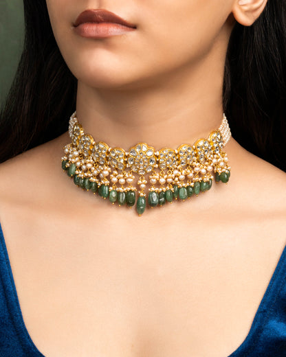 Adhushi Polki Choker