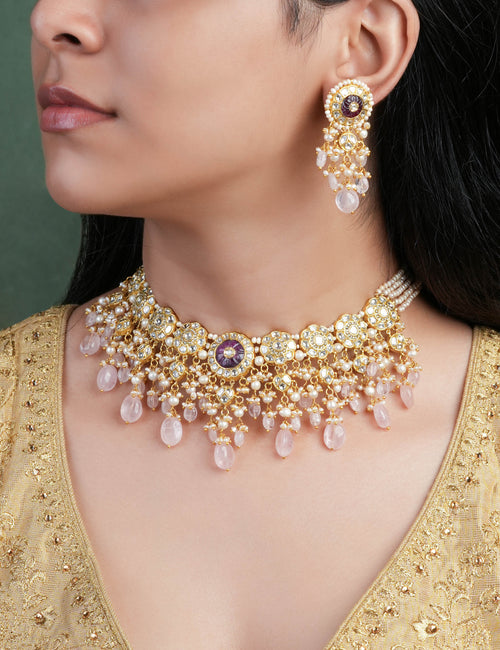 Hinah Polki Long Earrings