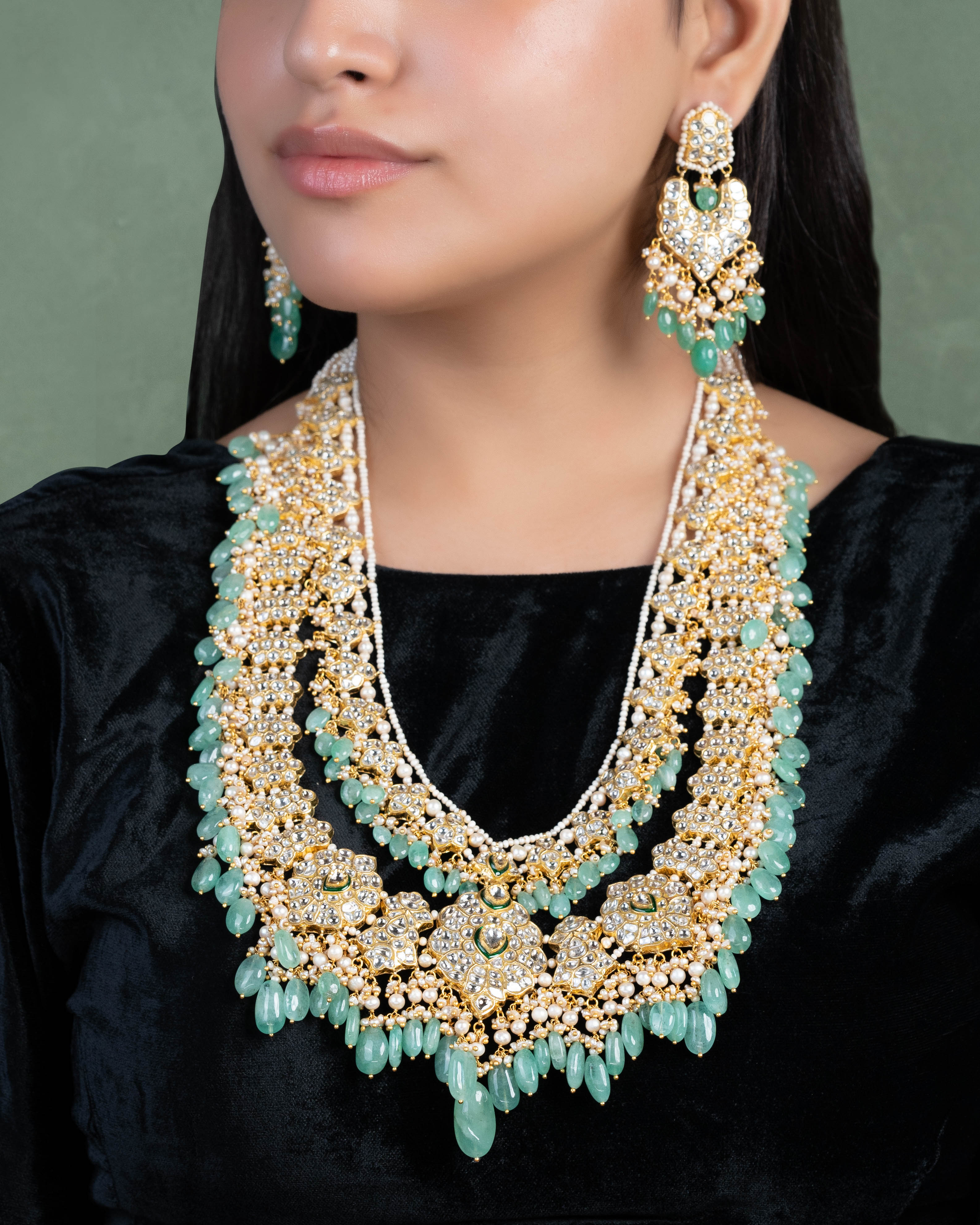 Prerna Polki Long Necklace