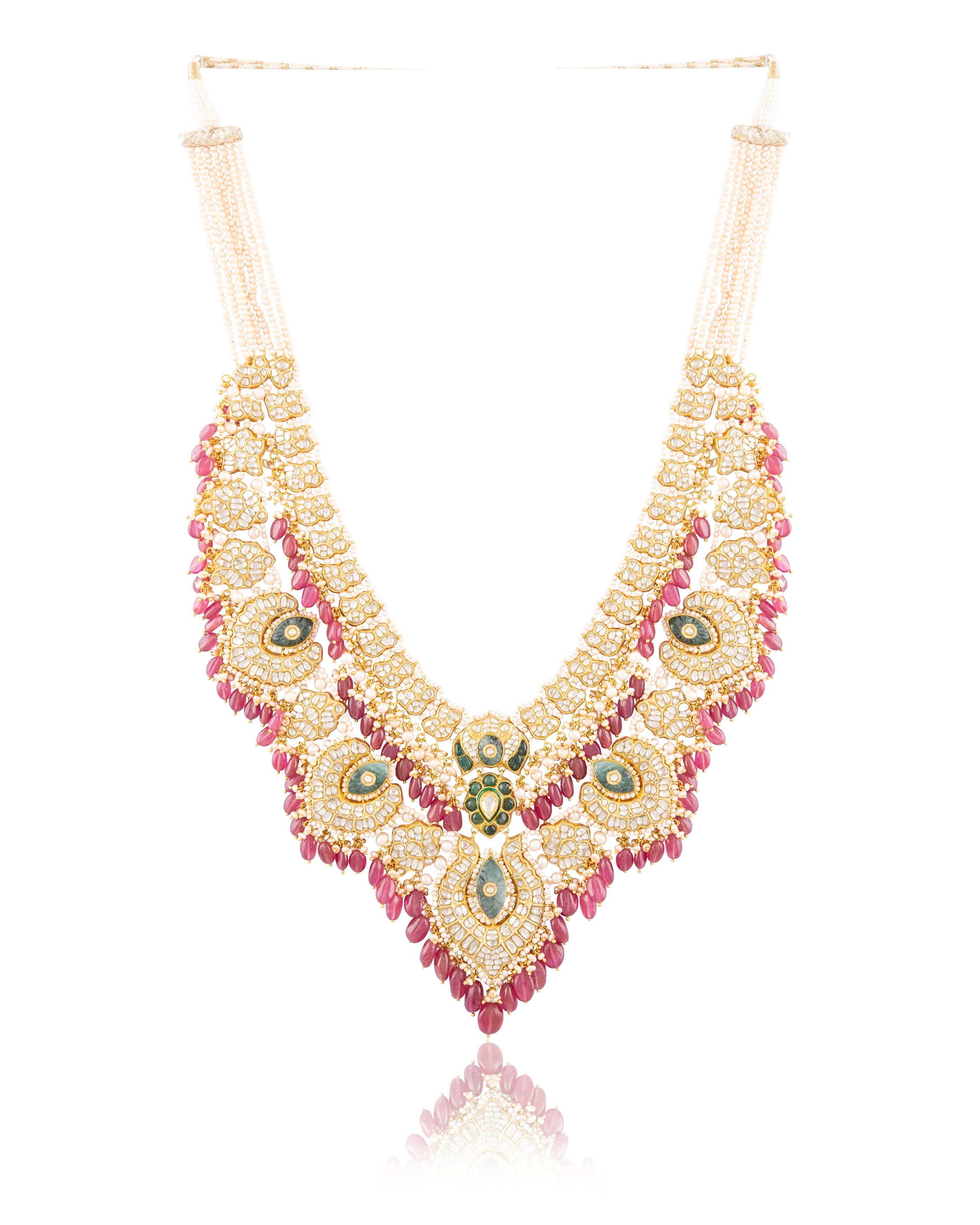 Priyanka Polki Long Necklace