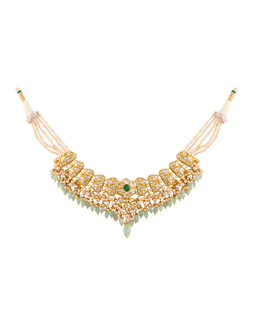 Komal Necklace And Shreya Tops Polki Set
