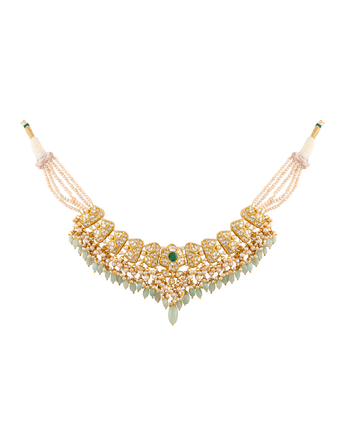 Komal Necklace And Shreya Tops Polki Set