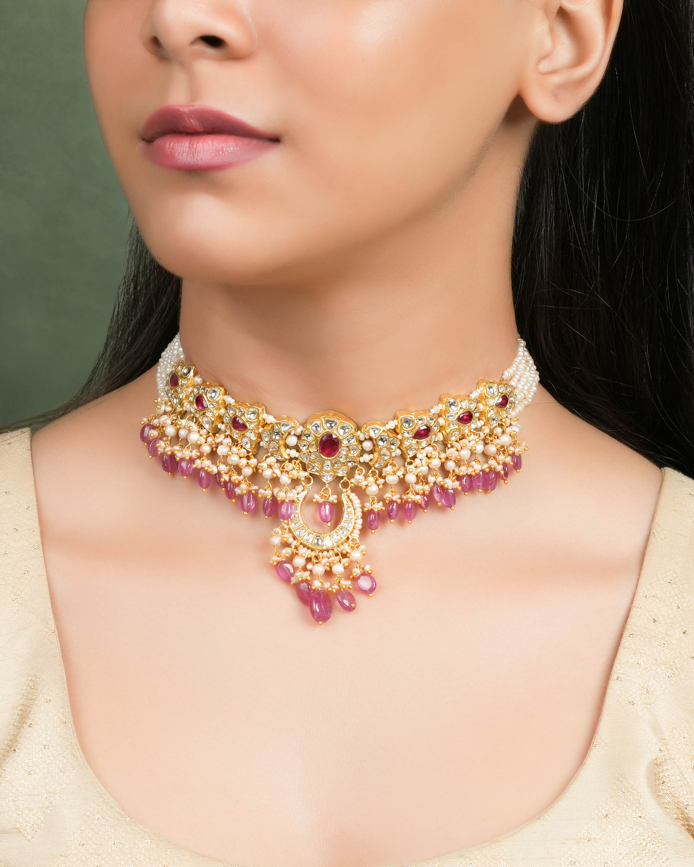 Diya Polki Choker