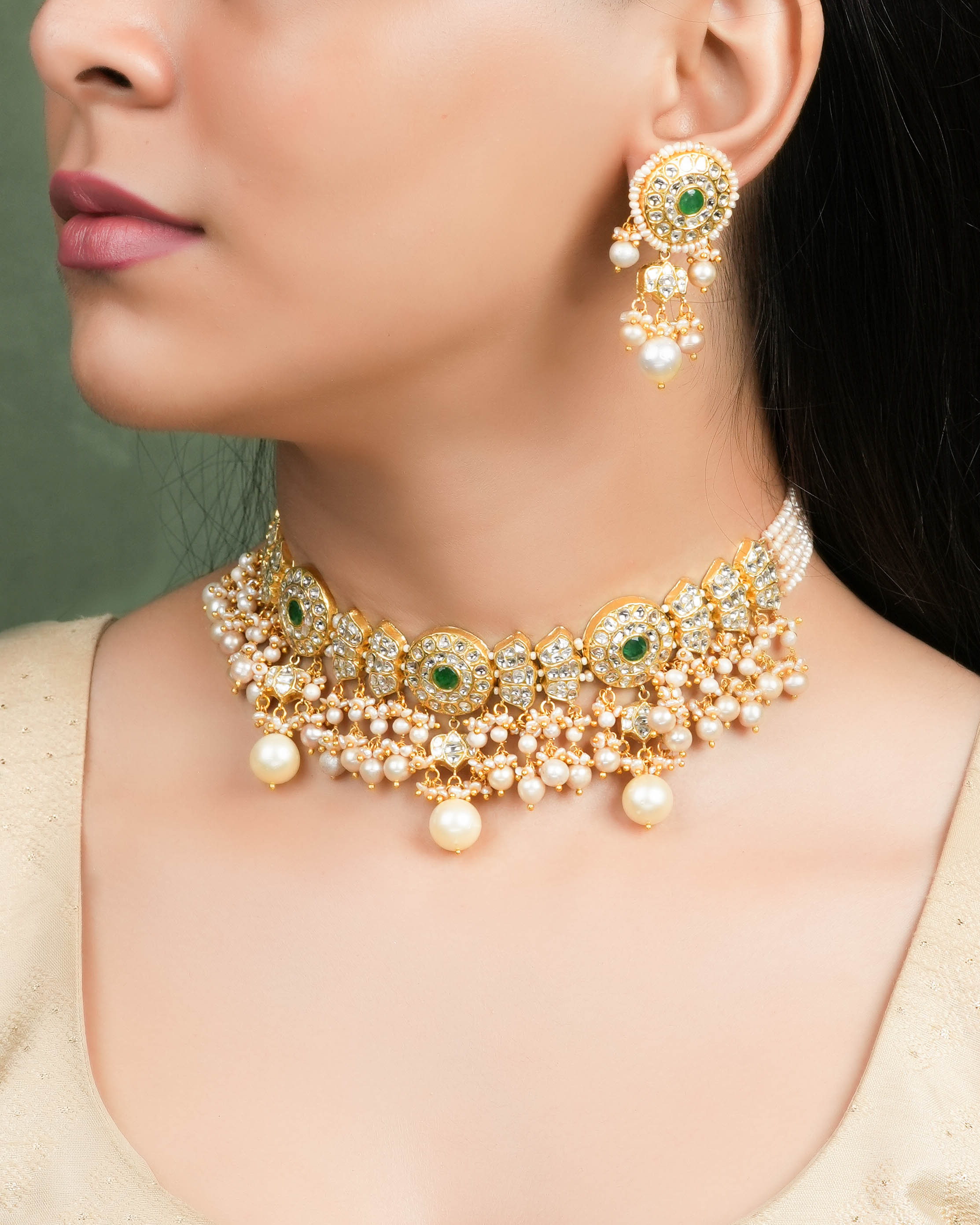 Raveena Polki Choker