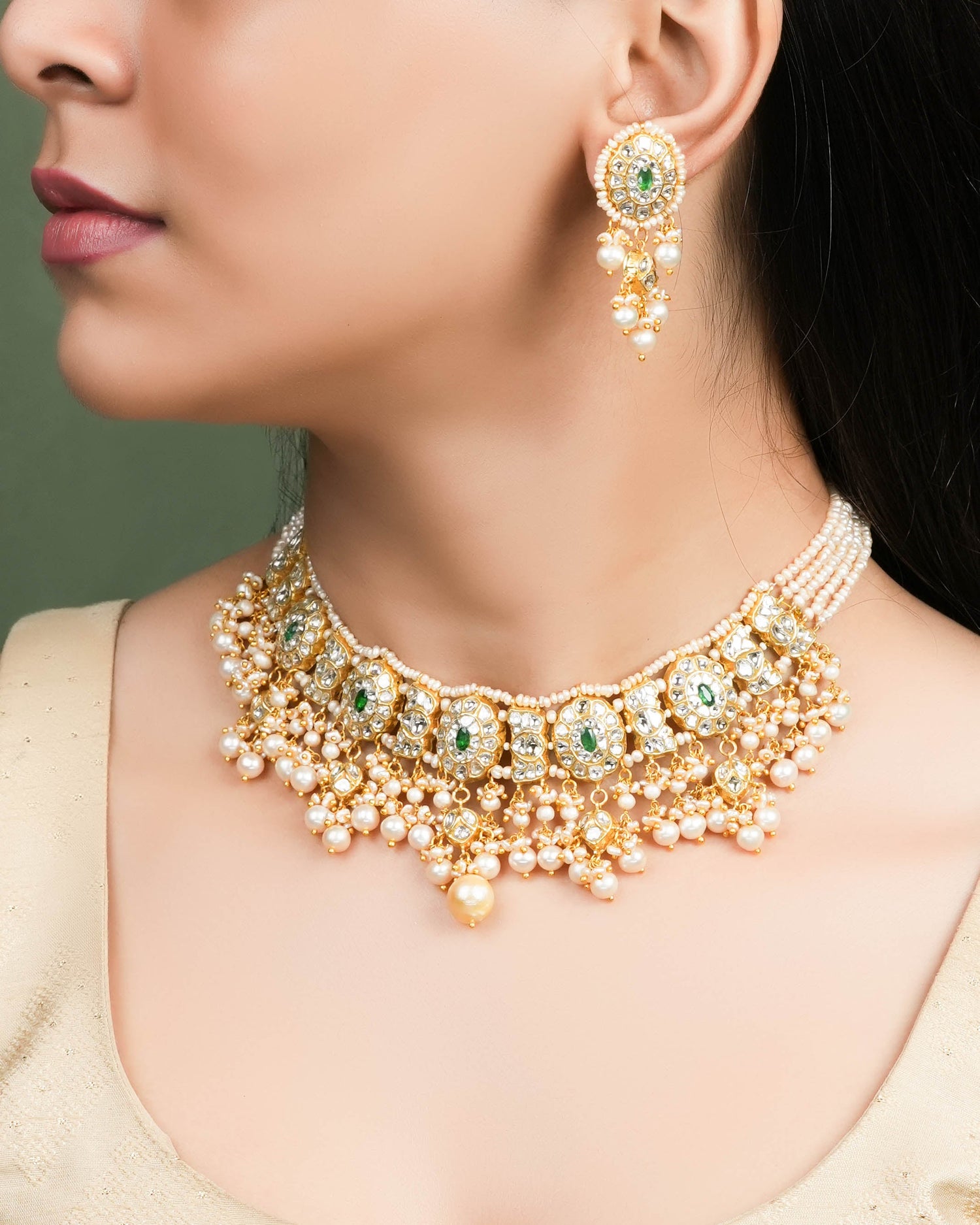 Sambhavi Polki Necklace