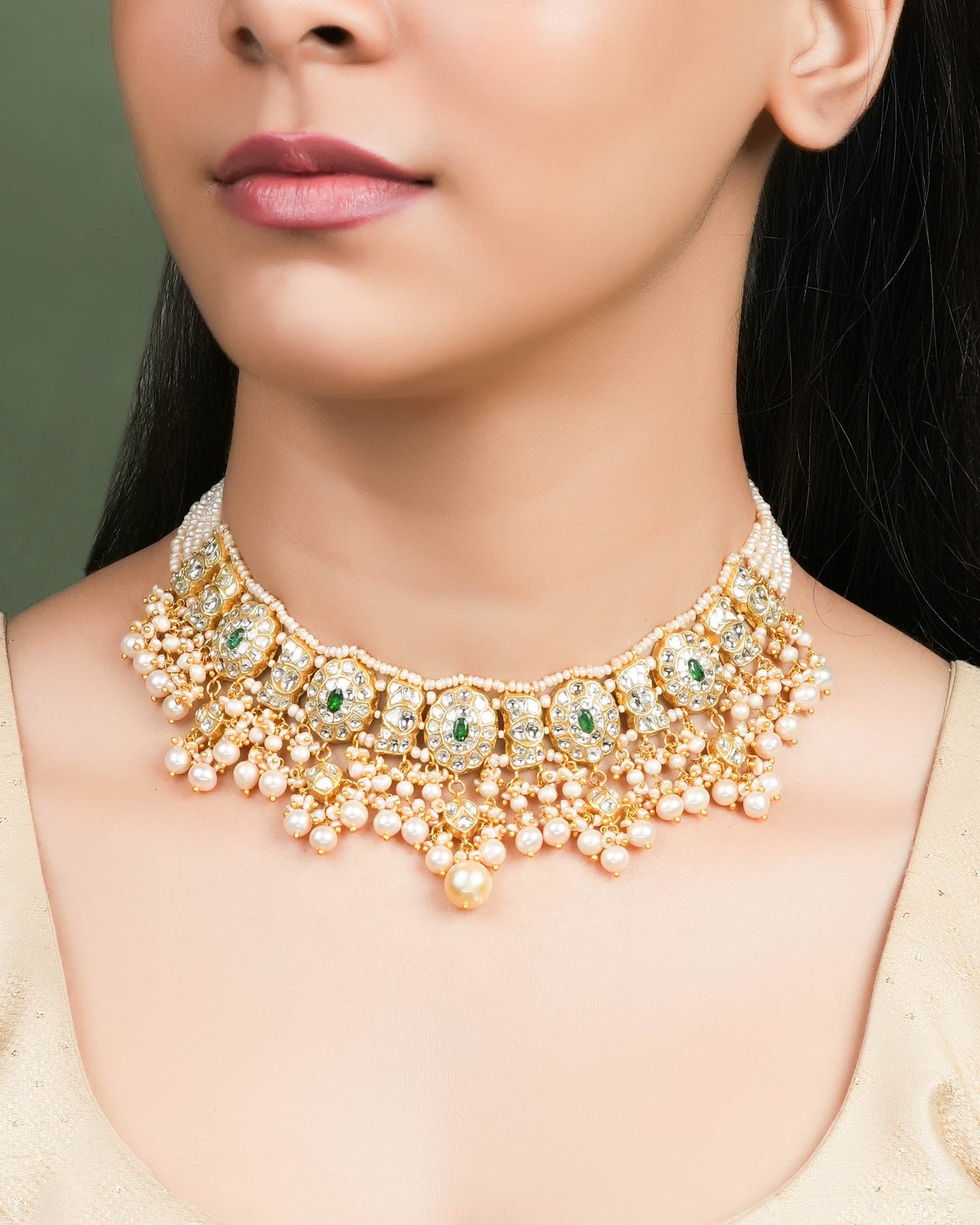 Sambhavi Polki Necklace