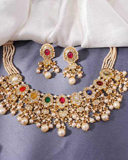Simran Polki Long Earrings