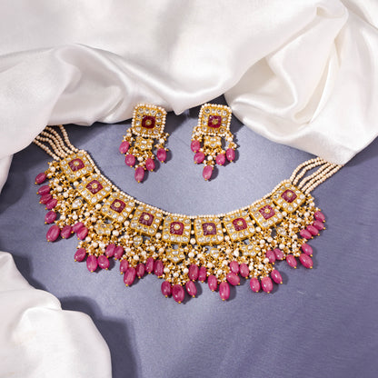 Sweta Polki Long Earrings